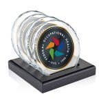 Porterfield VividPrint Coasters - Set of 4 on Black
