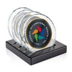 Porterfield VividPrint Coasters - Set of 4 on Piano Finish Black