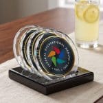 Porterfield VividPrint Coasters - Set of 4 on Piano Finish Black - 2