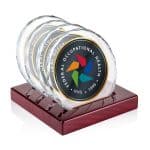 Porterfield VividPrint Coasters - Set of 4 on Piano Finish Rosewood