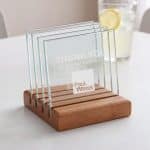 Rockford Coasters - Set of 4 on Brolin Walnut - 3