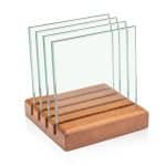 Rockford Coasters - Set of 4 on Brolin Walnut - 4