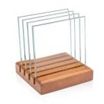 Rockford Coasters - Set of 4 on Brolin Walnut - 5