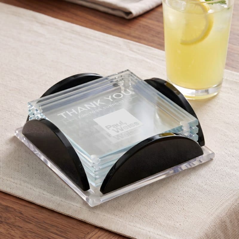 Rockford Coasters - Set of 4 on Herning Black - 3