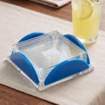 Rockford Coasters - Set of 4 on Herning Blue - 3