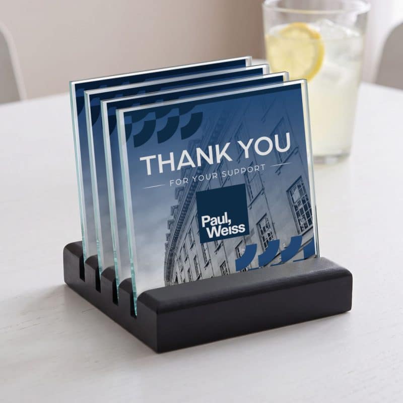 Rockford VividPrint Coasters - Set of 4 on Brolin Black - 2