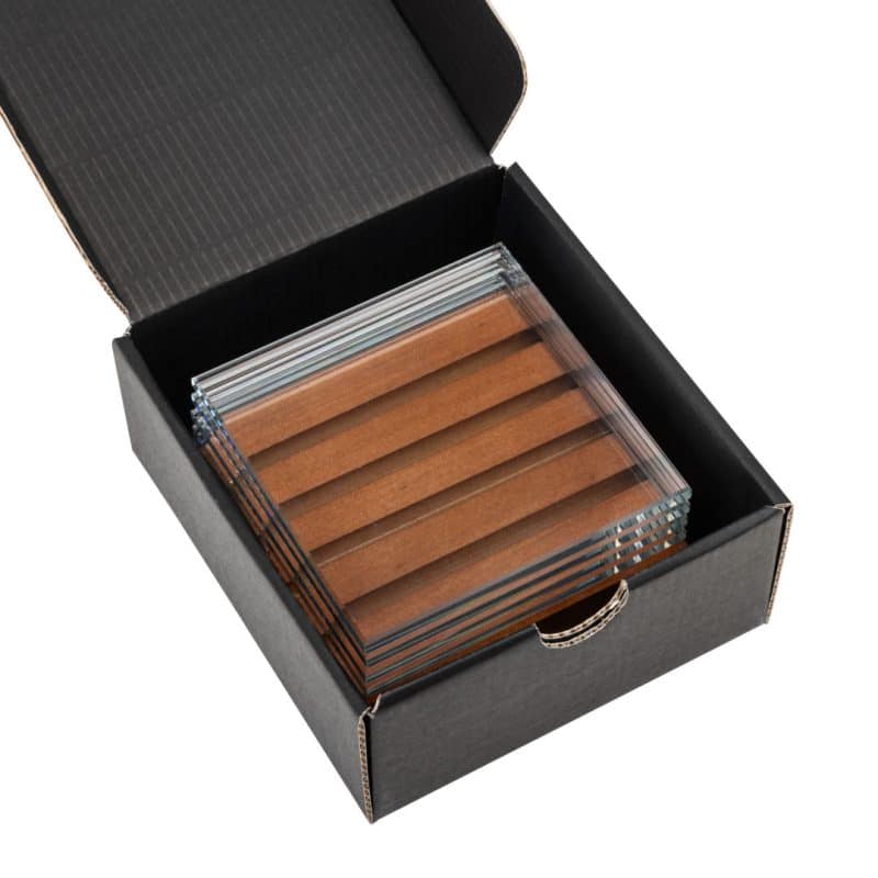 Rockford VividPrint Coasters - Set of 4 on Brolin Rosewood - 1