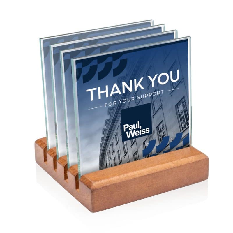 Rockford VividPrint Coasters - Set of 4 on Brolin Walnut