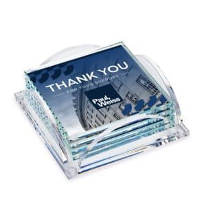 Rockford VividPrint Coasters - Set of 4 on Herning Clear