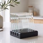 Talbot Coasters - Set of 4 on Black Base - 2