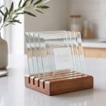 Talbot Coasters - Set of 4 on Walnut Base - 2