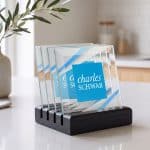 Talbot VividPrint Coasters - Set of 4 on Black - 2