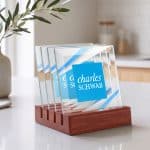 Talbot VividPrint Coasters - Set of 4 on Rosewood - 2