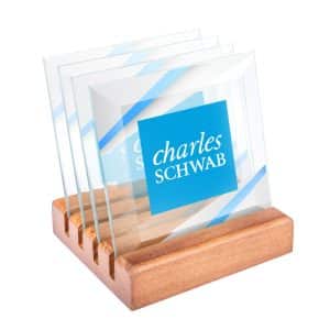 Talbot VividPrint Coasters - Set of 4 on Walnut
